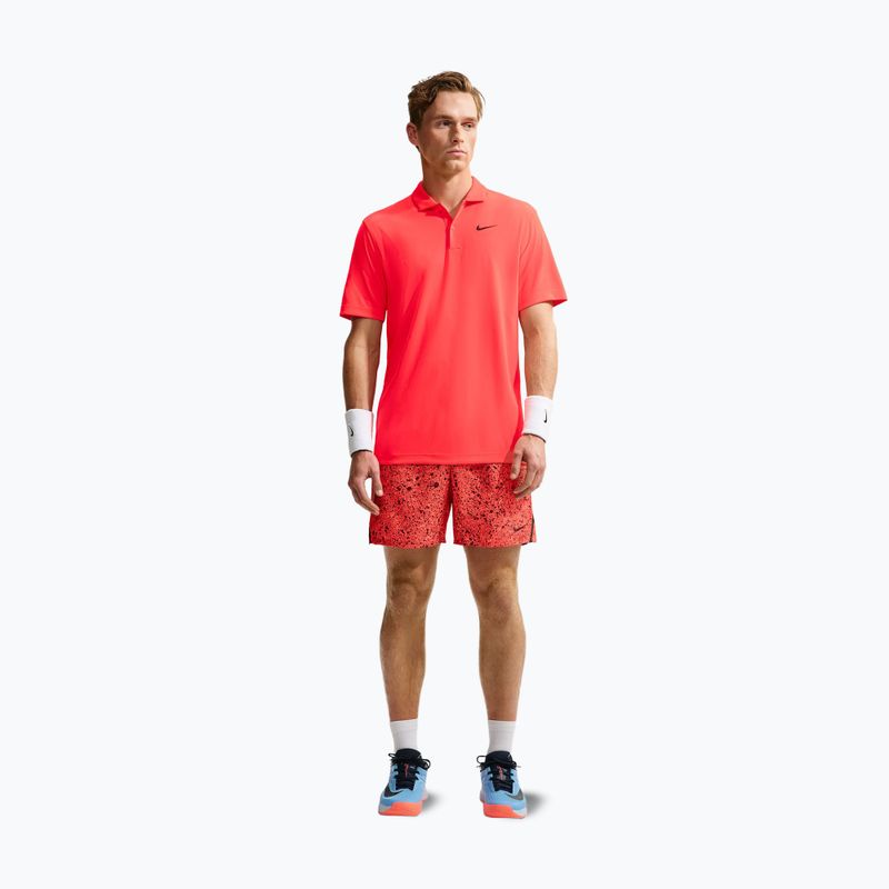 Pánske tenisové tričko Nike Court Dri-FIT Bright Crimson/Black 2
