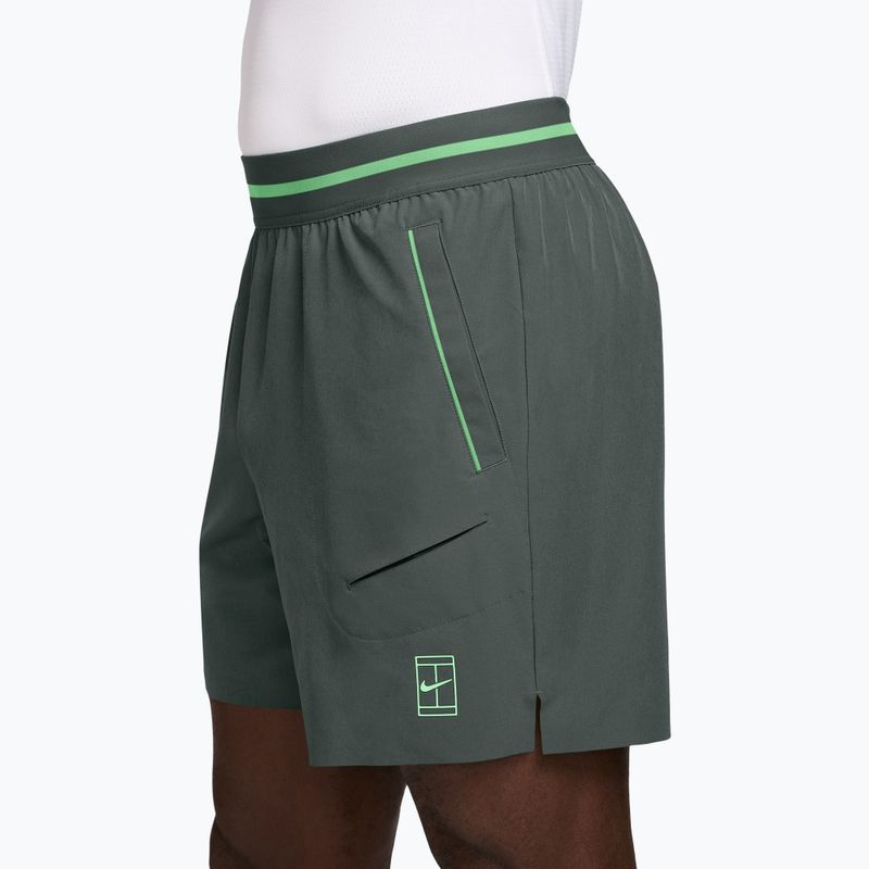 Pánske tenisové šortky Nike Court Dri-Fit Advantage 6" camo green/cucumber calm/cucumber calm 3