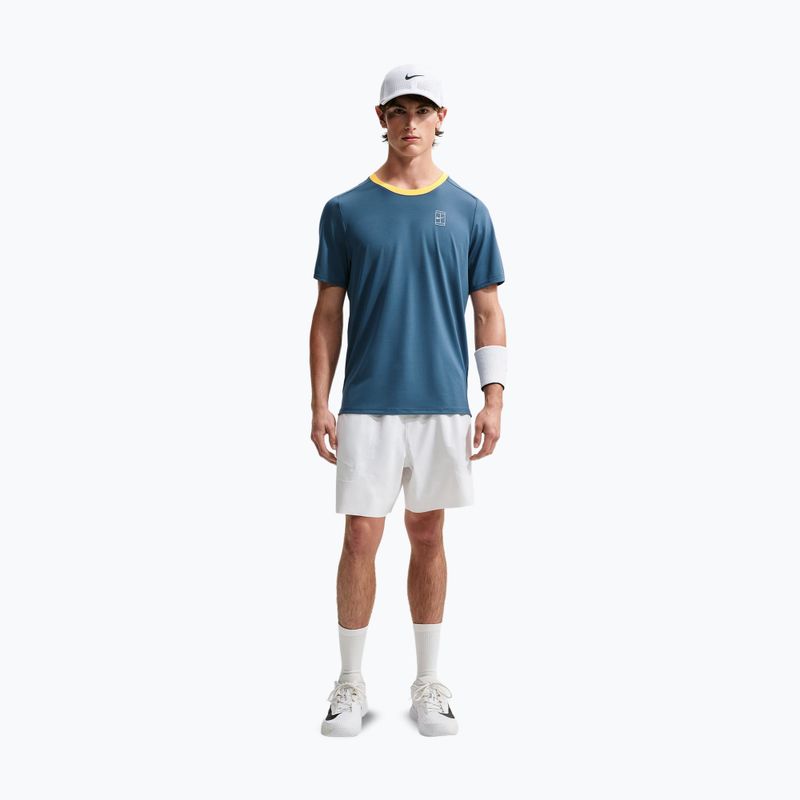Pánske tričko Nike Court Dri-Fit Advantage new slate/laser orange/white 2