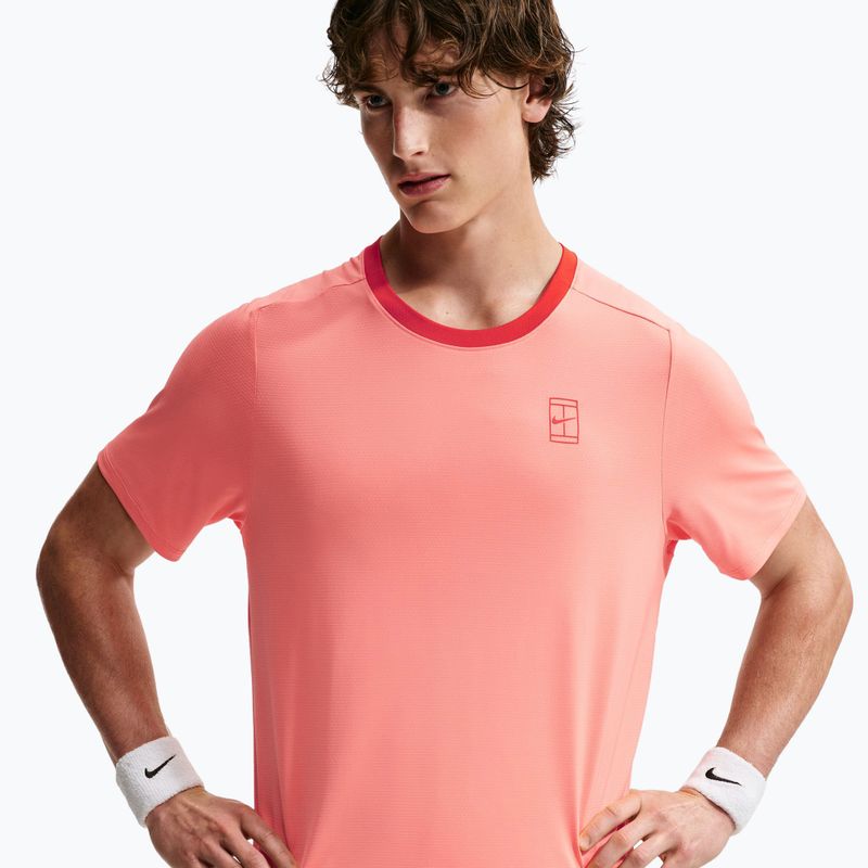 Pánske tričko Nike Court Dri-Fit Advantage atomic pink/picante red/picante red 4