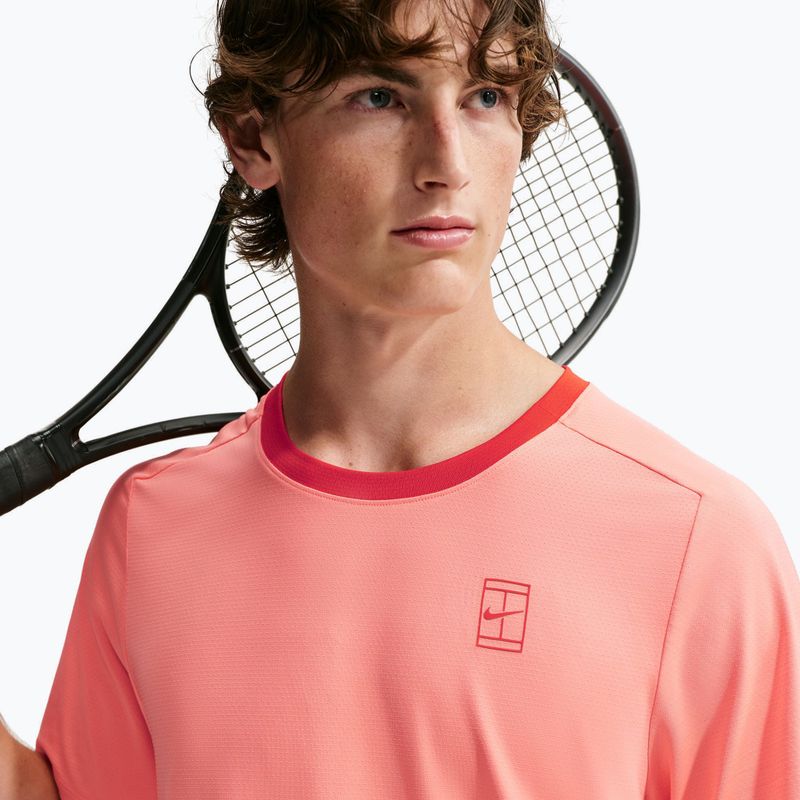 Pánske tričko Nike Court Dri-Fit Advantage atomic pink/picante red/picante red 6