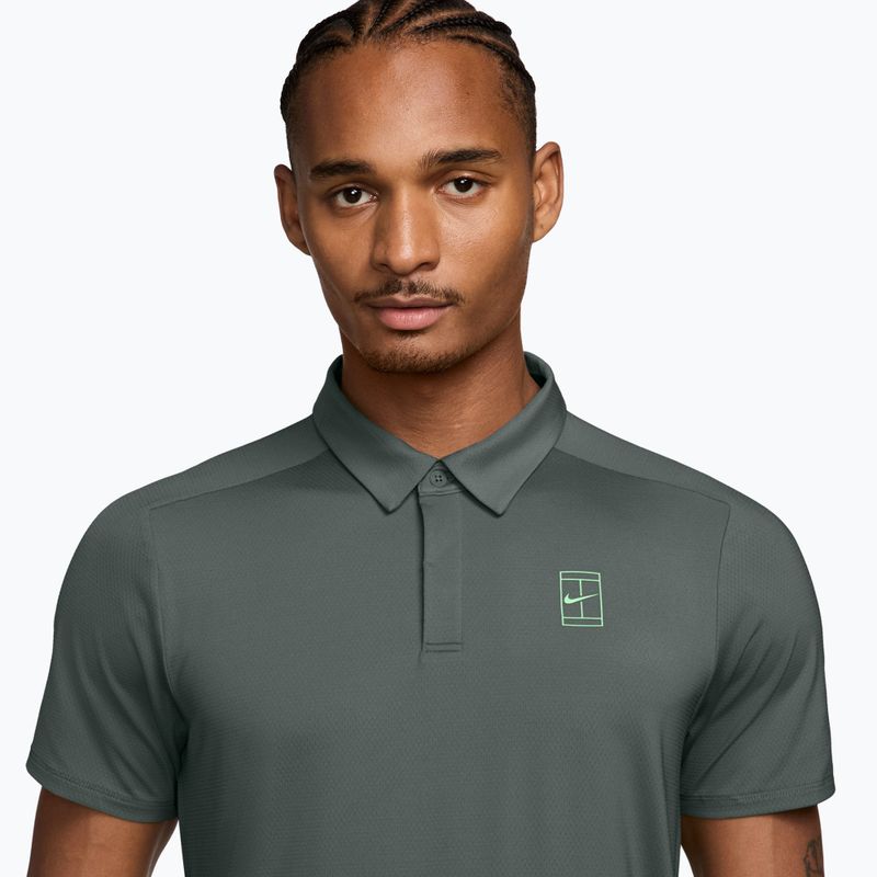 Pánske tenisové polo tričko Nike Court Dri-Fit Advantage camo green/cucumber calm 3