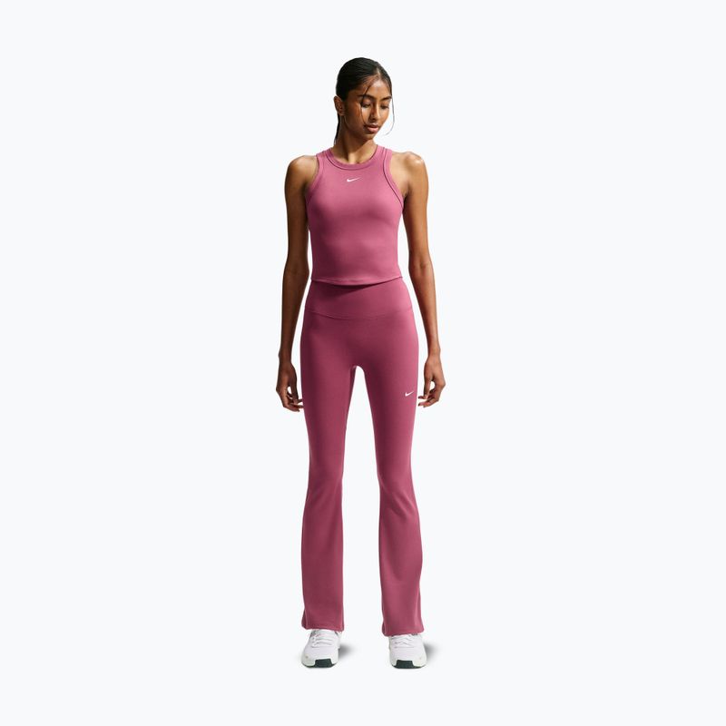 Dámske tréningové legíny Nike One pink smoke/white 8