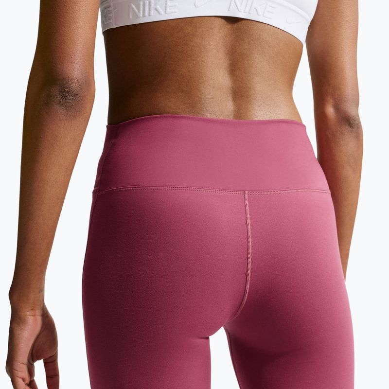 Dámske tréningové legíny Nike One pink smoke/white 5