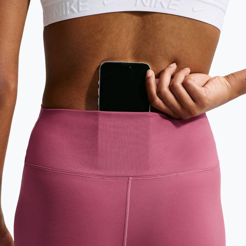 Dámske tréningové legíny Nike One pink smoke/white 6