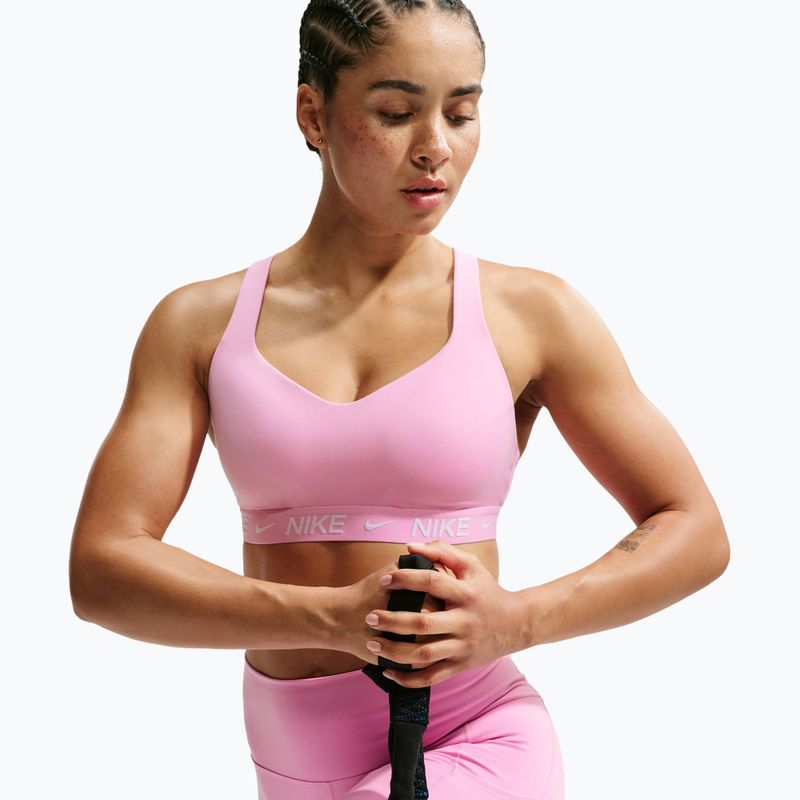 Fitness podprsenka Nike Indy High Support pink rise 5