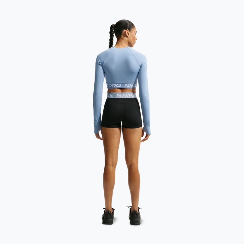 Dámske tričko longsleeve Nike Pro work blue/white 2
