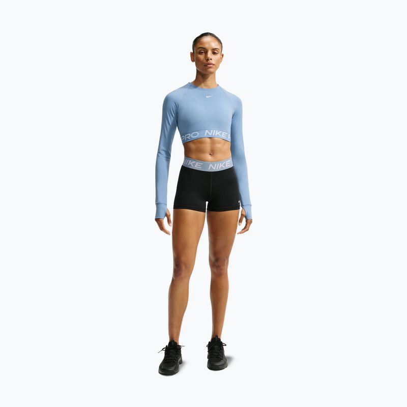 Dámske tričko longsleeve Nike Pro work blue/white 7