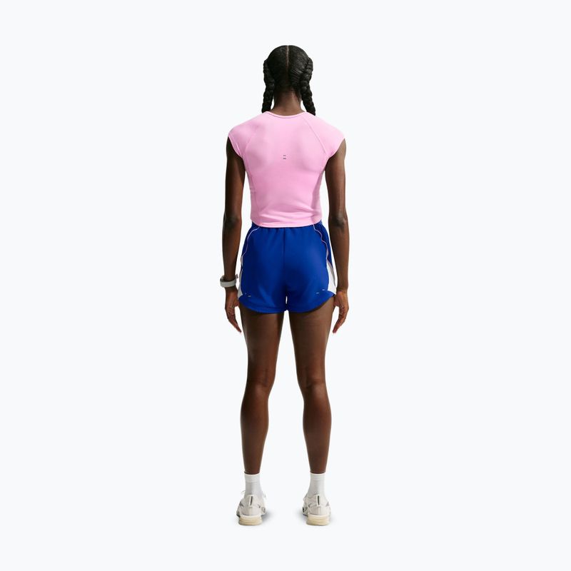 Dámske bežecké tričko Nike Tempo Swoosh Run Dri-Fit pink rise/pink rise/old royal 3