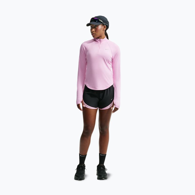 Dámska bežecká mikina Nike Tempo Dri-Fit 1/4 Zip pink rise 2