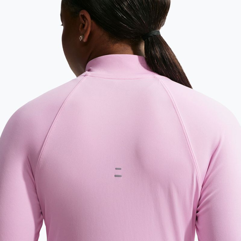 Dámska bežecká mikina Nike Tempo Dri-Fit 1/4 Zip pink rise 5