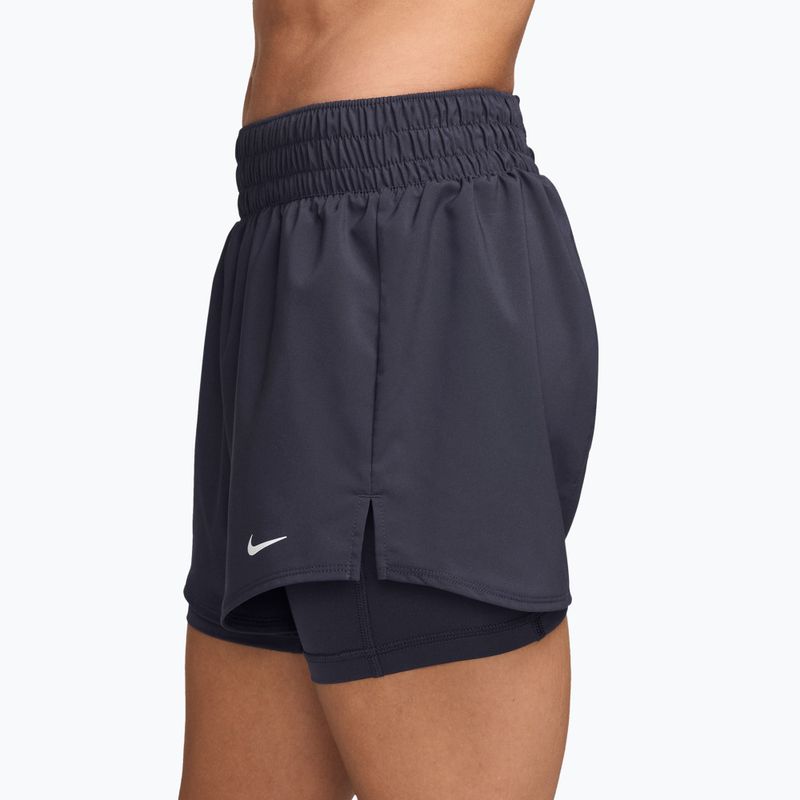 Dámske šortky Nike One Dri-Fit High-Waisted 3" 2In1 gridiron/white 3
