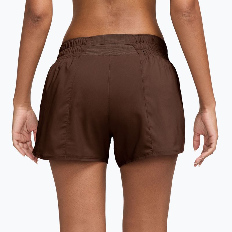 Dámske šortky Nike One Dri-Fit 3" cacao wow/white 2