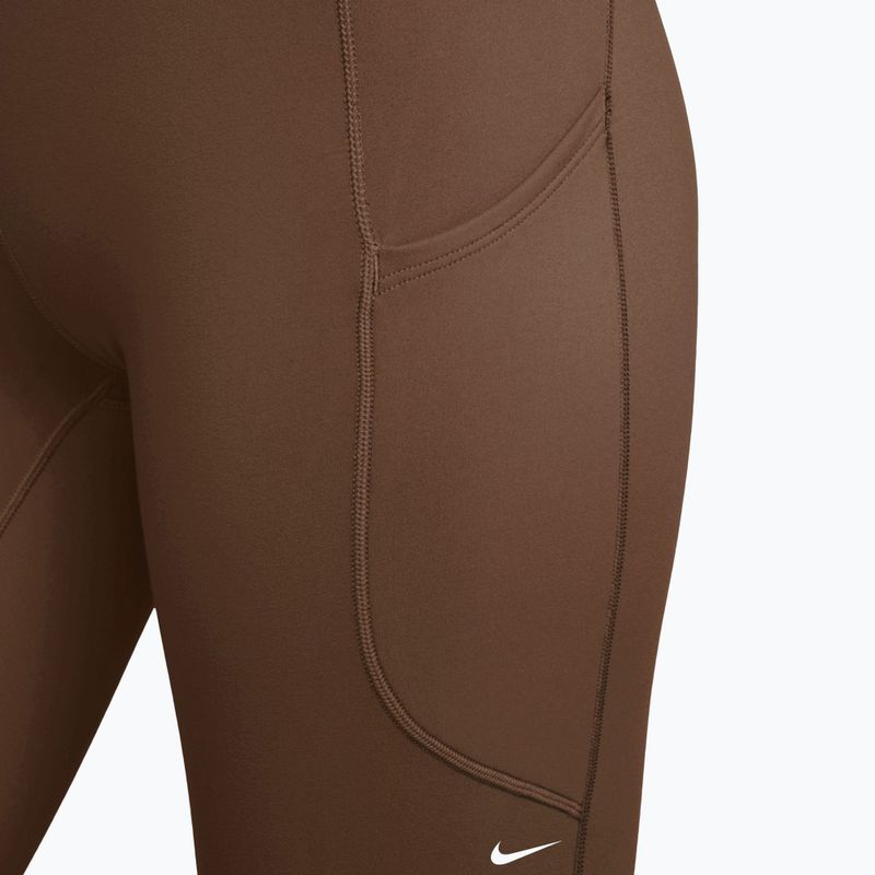 Dámske tréningové legíny Nike One High-Waisted 7/8 cacao wow/white 3