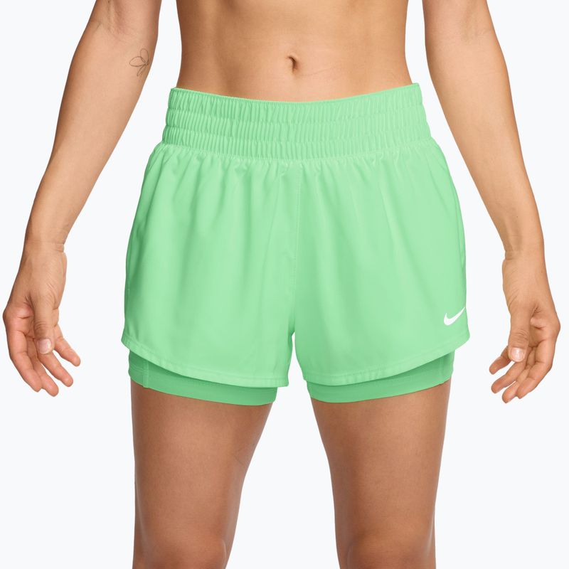 Dámske tréningové šortky Nike One cucumber calm/white