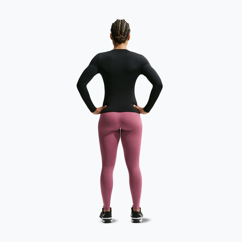 Dámske tréningové tričko longsleeve Nike One Fitted black/white 3