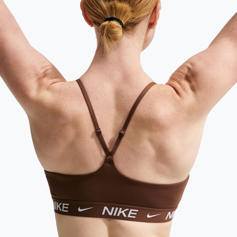 Dámska fitness podprsenka Nike Dri-Fit Indy Light Support cacao wow 5