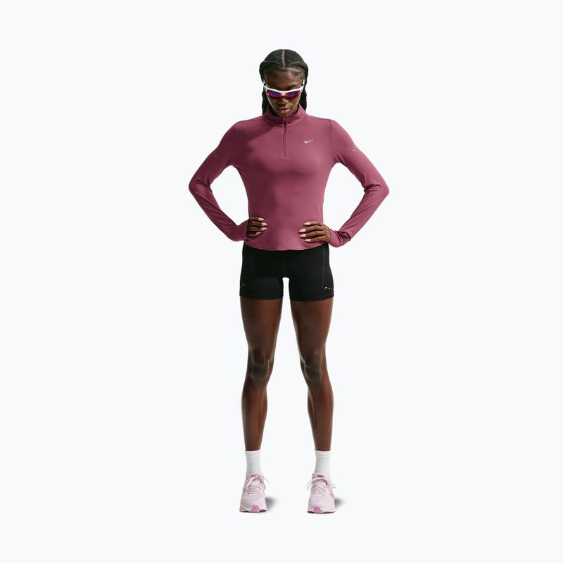 Dámska bežecká mikina Nike Swift Dri-FIT UV 1/4-Zip pink smoke 2