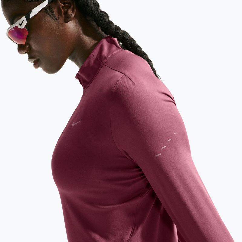 Dámska bežecká mikina Nike Swift Dri-FIT UV 1/4-Zip pink smoke 5
