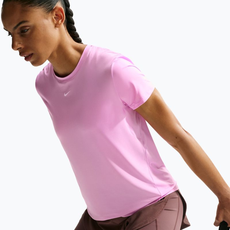 Dámske tréningové tričko Nike One Classic pink rise/white 5