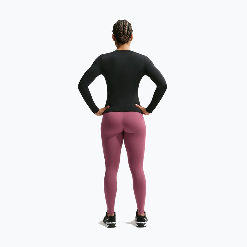 Dámske legíny Nike One Seamless Front pink smoke/white 2