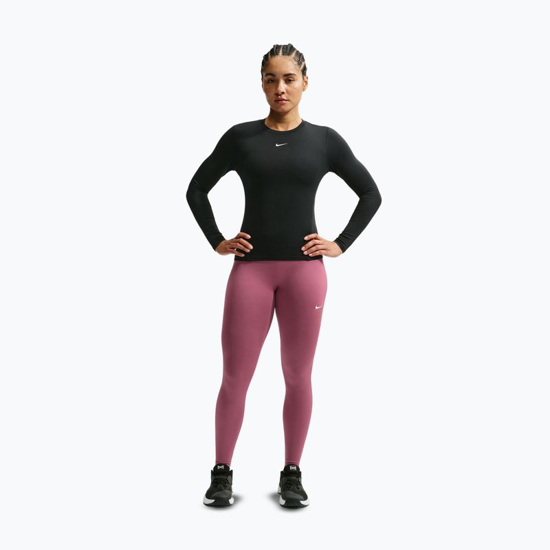 Dámske legíny Nike One Seamless Front pink smoke/white 9