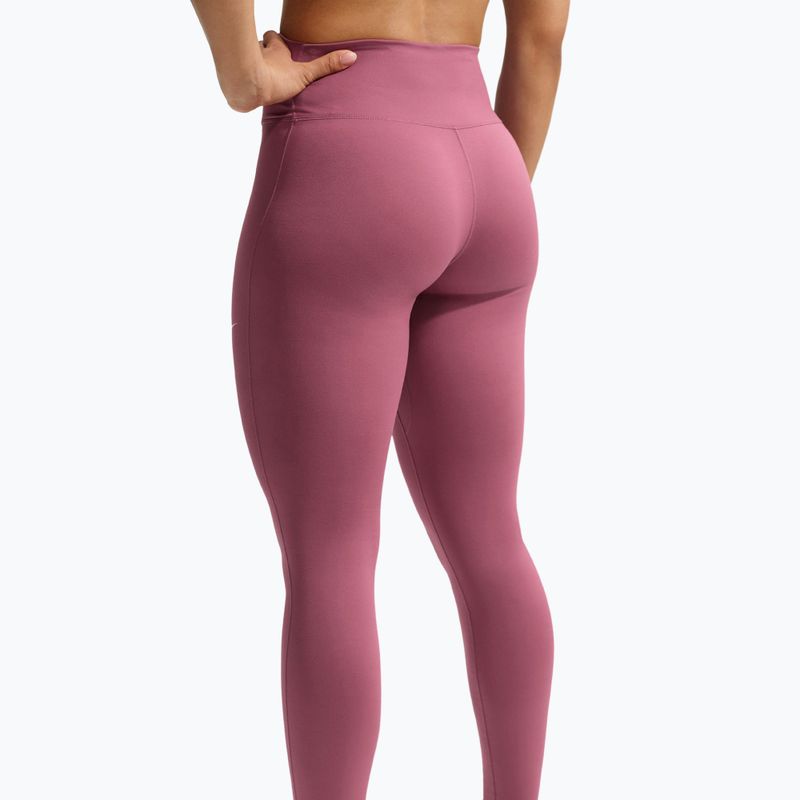 Dámske legíny Nike One Seamless Front pink smoke/white 4