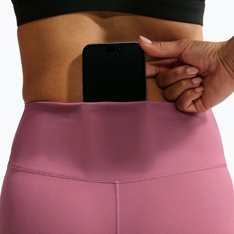 Dámske legíny Nike One Seamless Front pink smoke/white 6