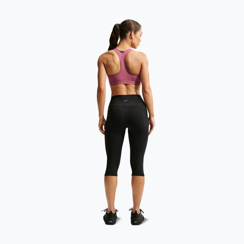 Fitness podprsenka Nike Swoosh pink smoke/white 3