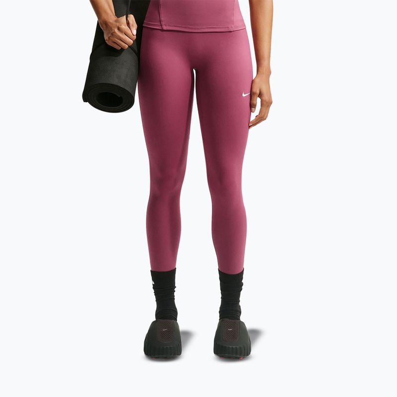 Dámske legíny Nike One pink smoke/white
