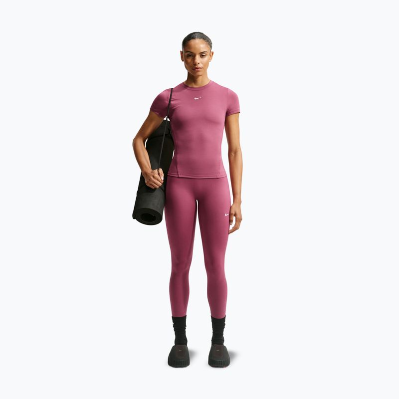 Dámske legíny Nike One pink smoke/white 2