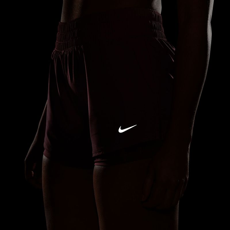 Dámske tréningové šortky Nike One pink smoke/white 5