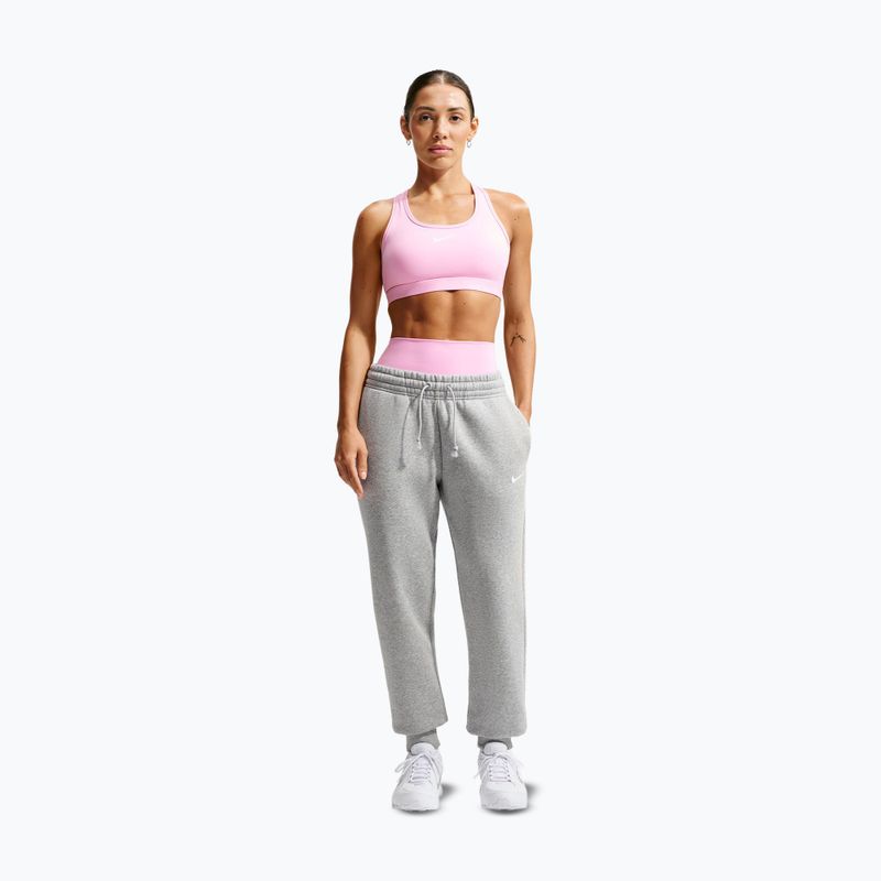 Fitness podprsenka Nike Swoosh pink rise/white 2