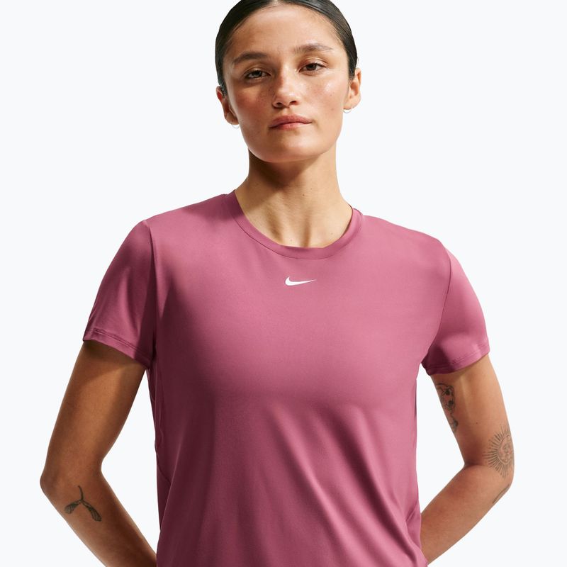 Dámske tréningové tričko Nike One Classic pink smoke/white 4
