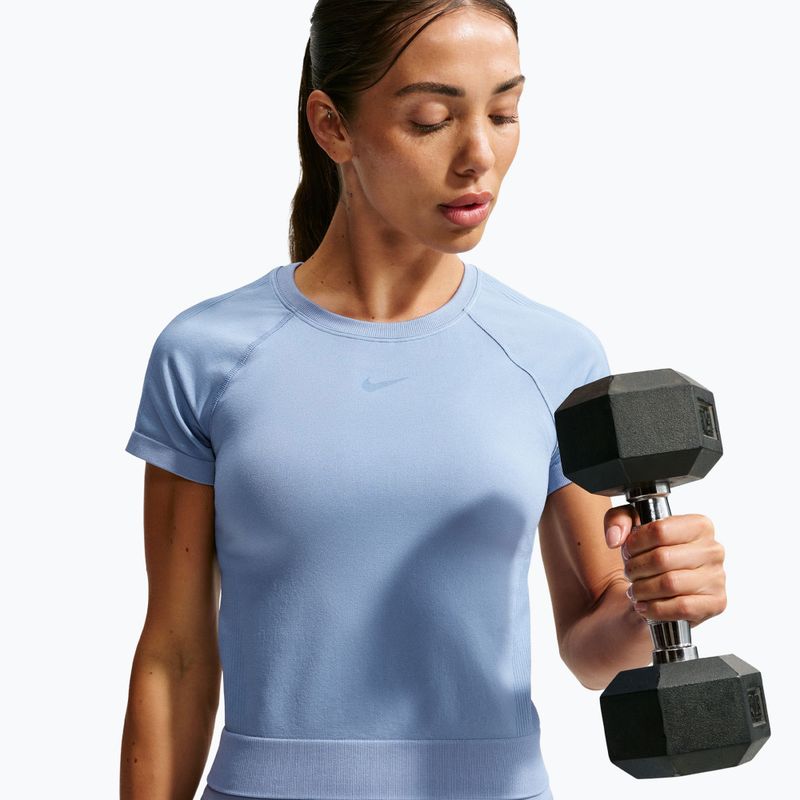 Dámske tréningové tričko Nike Pro Seamless work blue 5