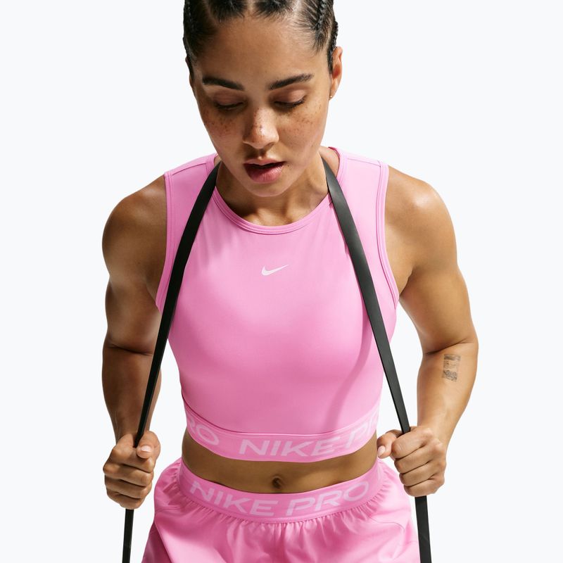 Dámske tričko Nike Pro pink rise/white 4