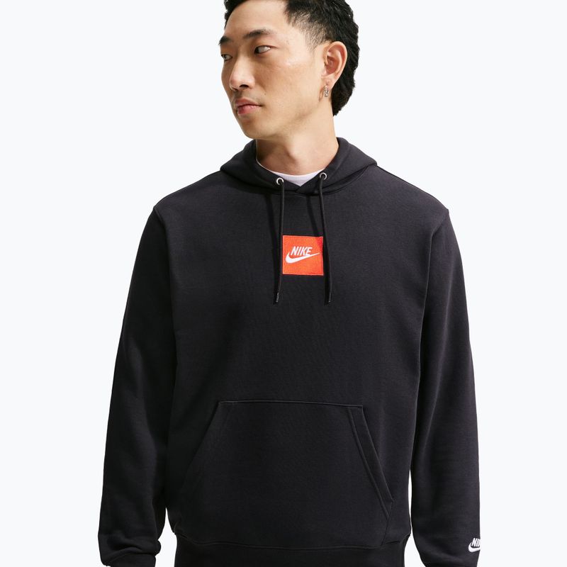 Pánska mikina Nike Sportswear Club black/black/white 4