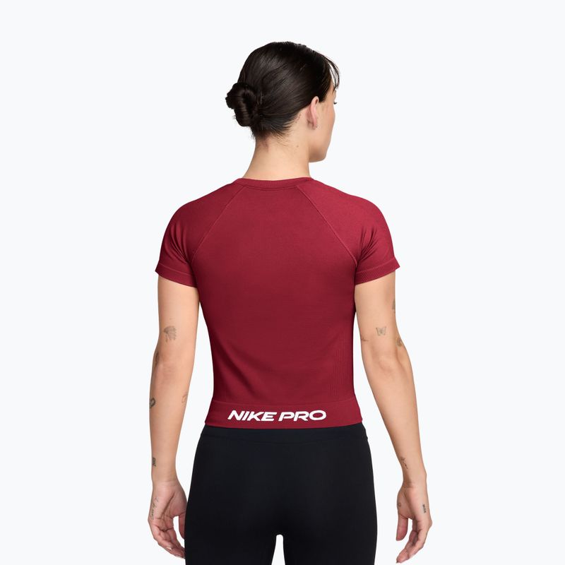 Dámske tréningové tričko Nike Pro Seamless tough red/white 2