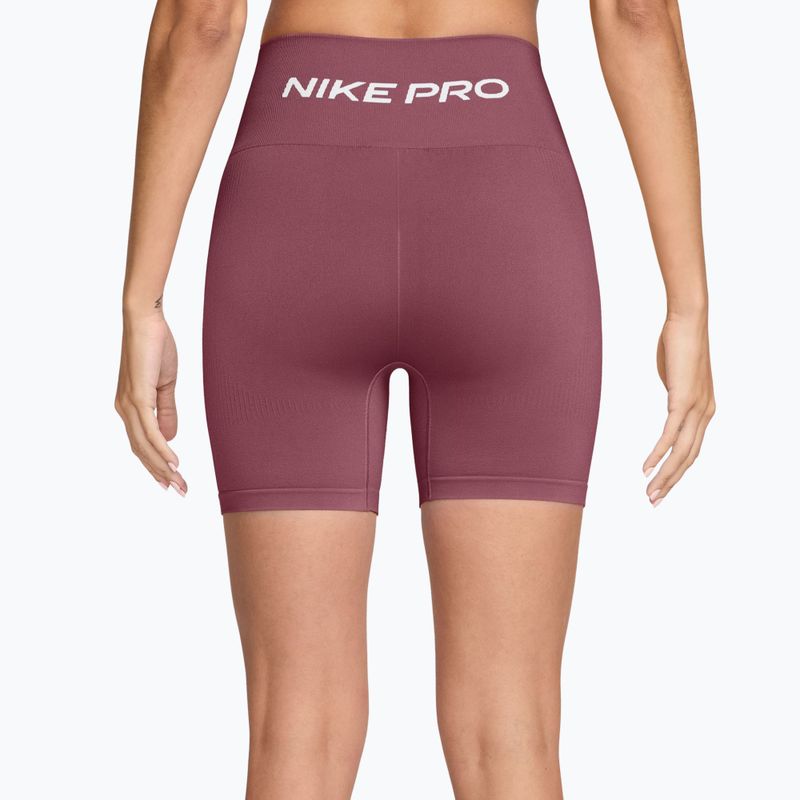 Dámske tréningové šortky Nike Pro Seamless pink smoke/white 2