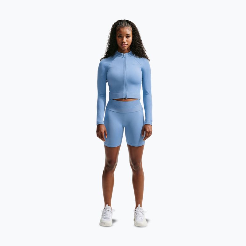 Dámska tréningová mikina Nike Pro Seamless work blue 2