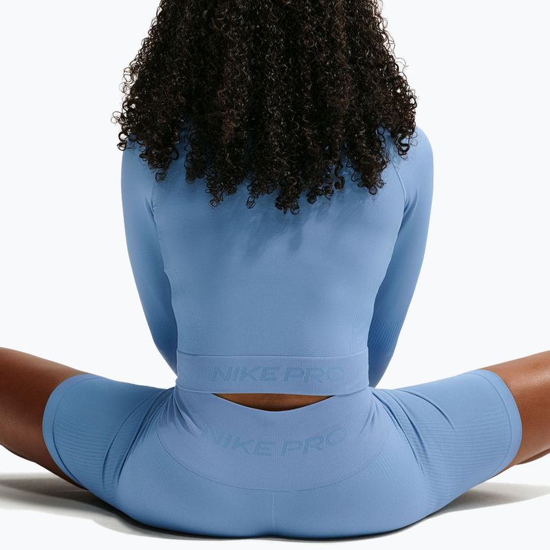 Dámska tréningová mikina Nike Pro Seamless work blue 4