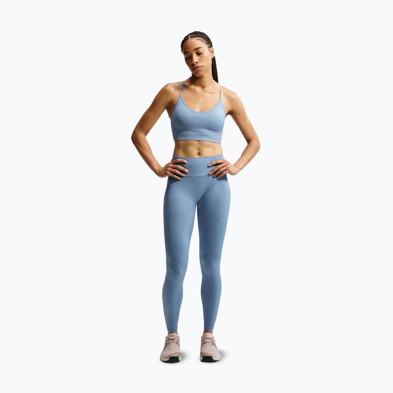 Fitness podprsenka Nike Pro Seamless work blue 2