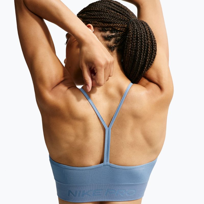 Fitness podprsenka Nike Pro Seamless work blue 4