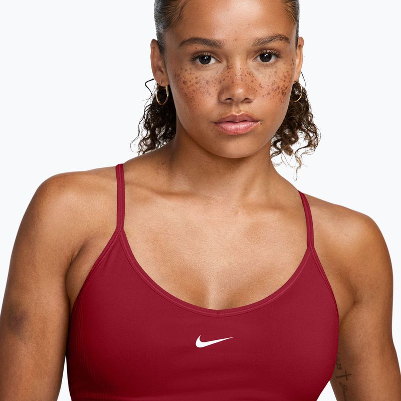 Fitness podprsenka Nike Pro Seamless tough red/white 3
