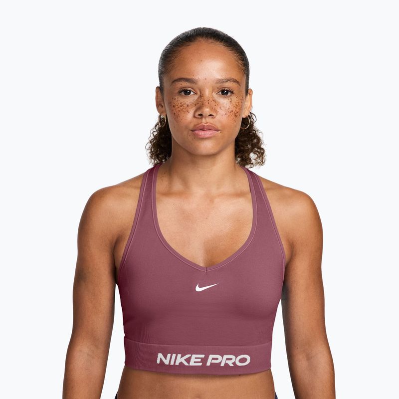 Tréningové tielko Nike Pro Seamless pink smoke/white