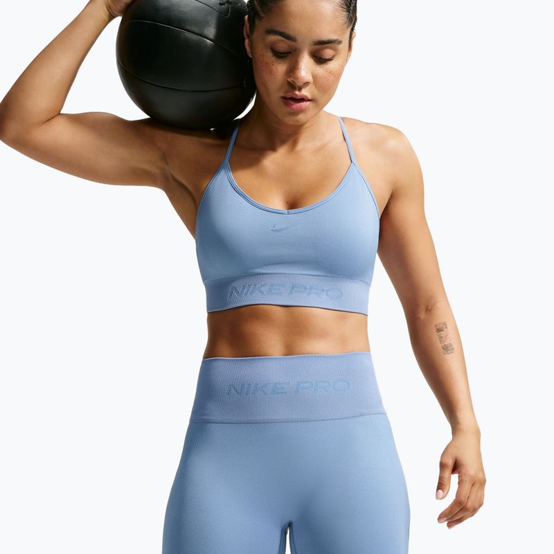 Dámske tréningové šortky Nike Pro Seamless work blue 3