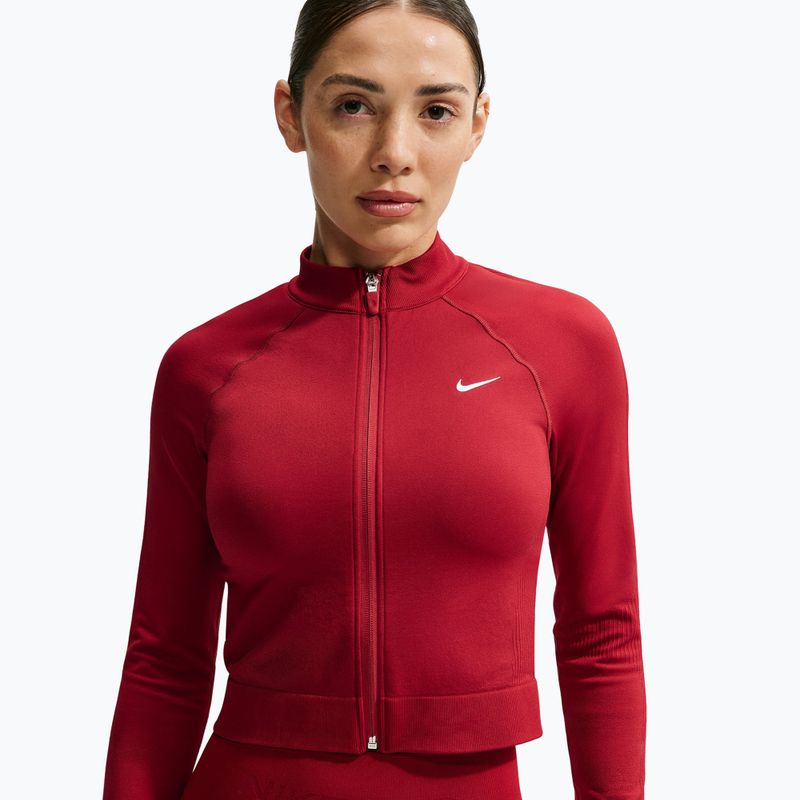 Dámska tréningová mikina Nike Pro Seamless tough red/white 4
