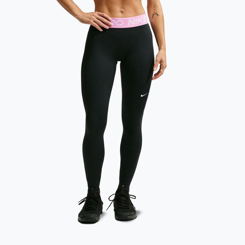 Dámske legíny Nike Pro black/pink rise/white 7