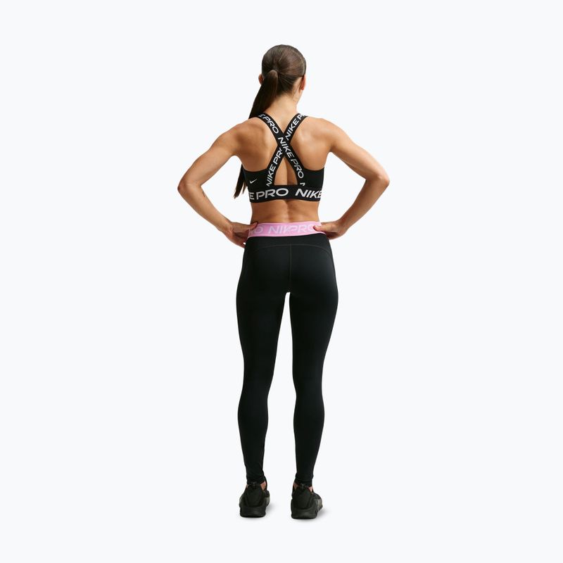 Dámske legíny Nike Pro black/pink rise/white 3