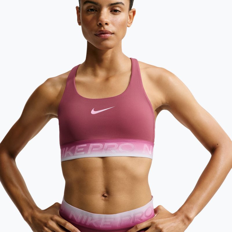 Fitness podprsenka Nike Pro pink smoke/pink smoke/pink rise